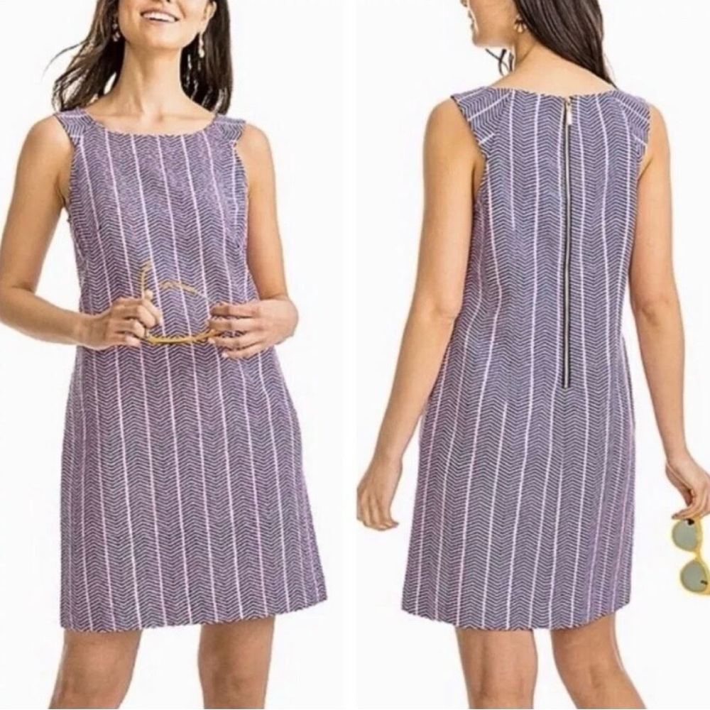 Southern Tide Audrey Shift Dress size 10 - Blue Night